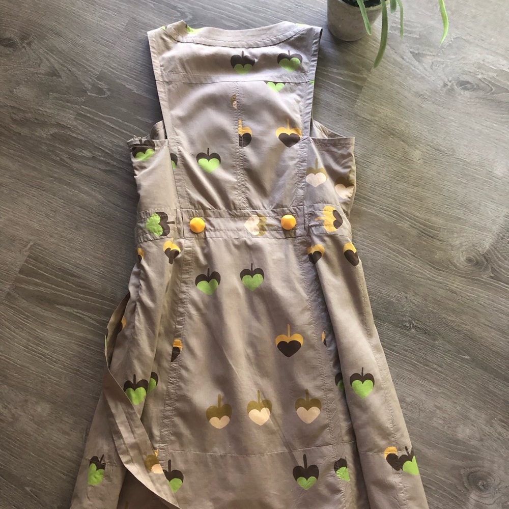Marc by Marc Jacobs Y2K Heart Leaves Pinafore Dress. - Picture 4 of 8